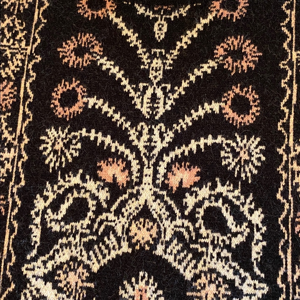 Anthropologie Black and Gold Embroidered Short Sleeve Dress - Picture 4 of 4